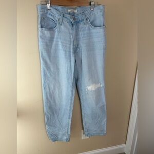 Levi’s 94 Baggy Jean light wash light distressing size 29 31 length